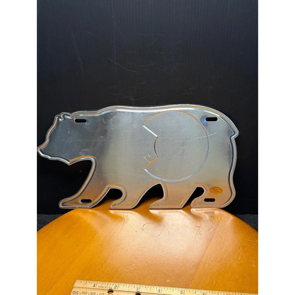Colorado State Flag Bear Metal Sign Embossed Aluminum Wall Decor 11.5x7.5 Inch